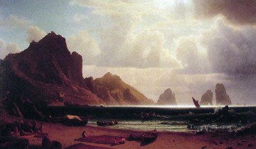  Albert Oil Painting - The Marina Piccola Albert Bierstadt Landscape